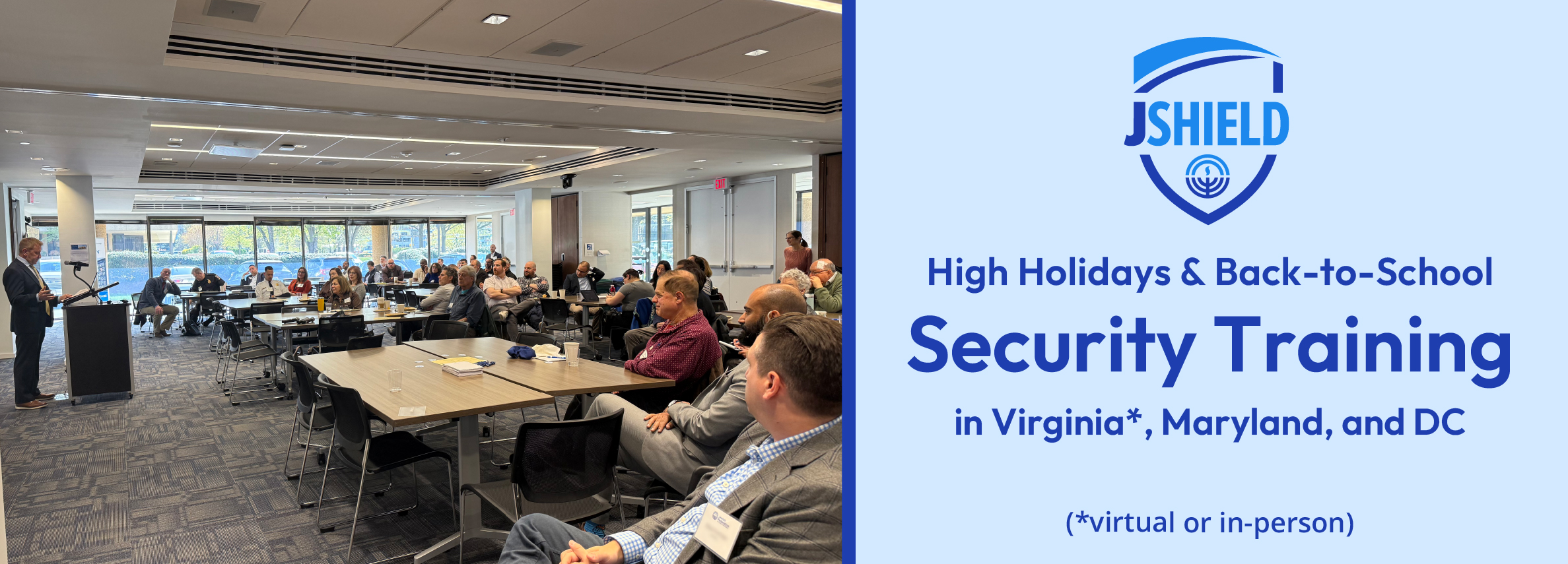 High Holidays and Back to school security training in VA, MD and DC