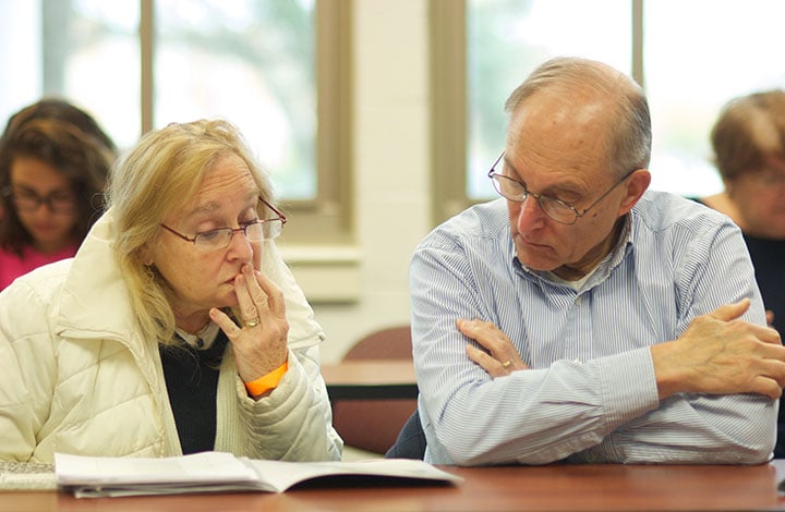 Baby Boomers attending employment expo