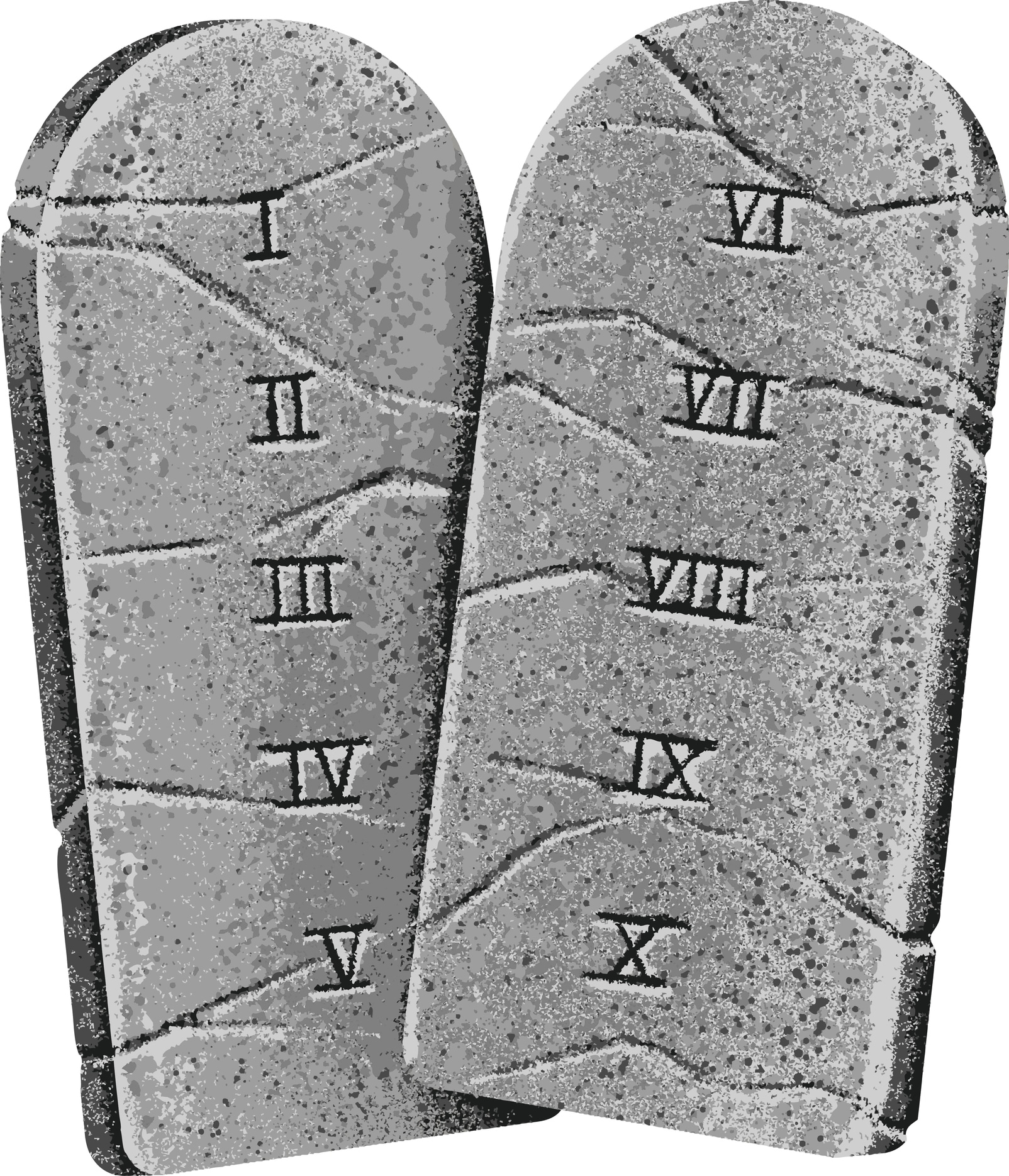 illustration of the ten commandments
