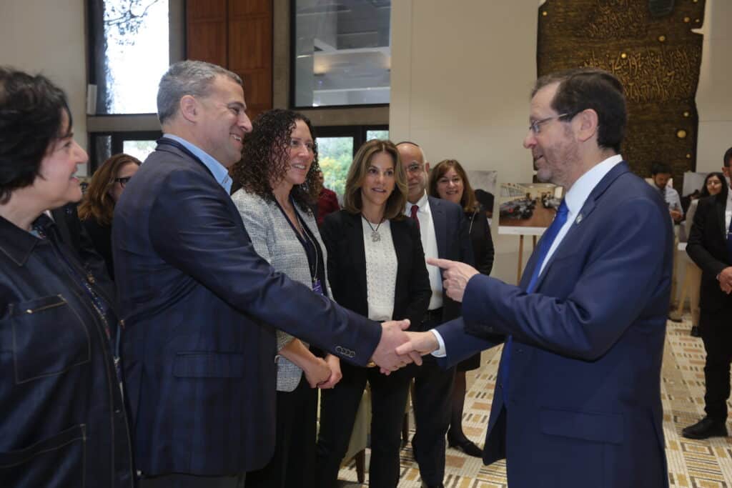 Federation CEO, Gil Preuss, with Israeli President, Isaac Herzog