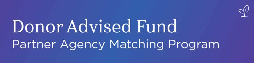 Partner Agency DAF Matching Program Registration