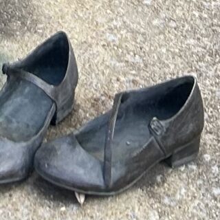 Pair of worn shoes