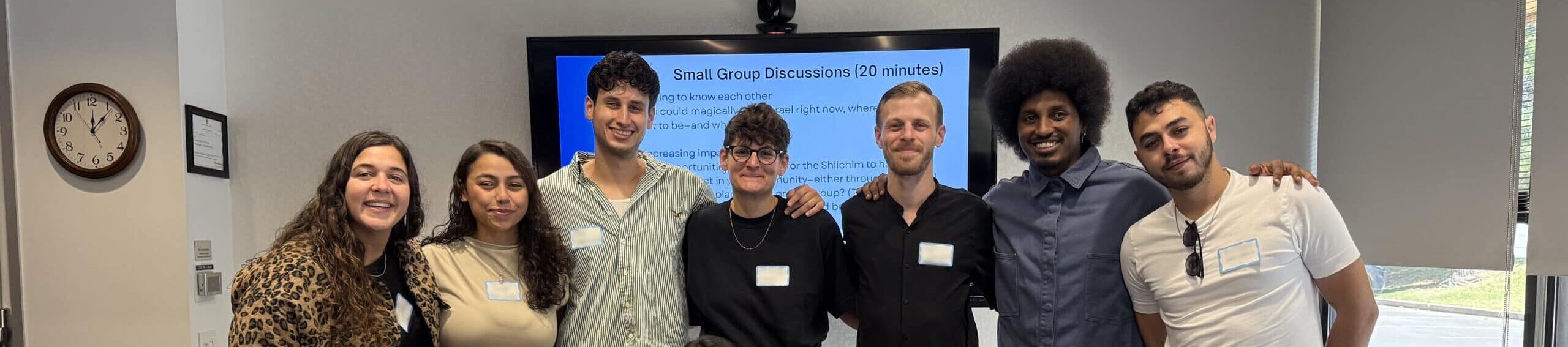 Group of people standing.